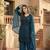 Sky blue georgette  party wear embroidery  suit set