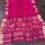 pink jaqurad border and zari chit pallu khaddi crep georgette sareewith tassels 