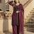 Lite maroon georgette  party wear embroidery  suit set