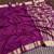 plum jaqurad border and zari chit pallu khaddi crep georgette sareewith tassels 