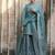 Sky blue georgette party wear embroidery sharara suit set