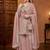 Lite pink georgette party wear embroidery sharara suit set
