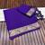 purple jaqurad border and zari chit pallu with tassels khaddi crep georgette saree