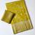 yellow jaqurad border with tassels on pallu a khaddi crep georgette saree