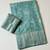 sky blue jaqurad border with tassels on pallu a khaddi crep georgette saree