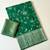 green jaqurad border with tassels on pallu a khaddi crep georgette saree