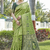Mahendi woven jacquard  art  banarasi silk  saree with blouse piece.