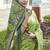 Mahendi woven jacquard  art  banarasi silk  saree with blouse piece.