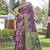 Wine woven jacquard art  banarasi silk  saree with blouse piece.