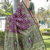 Wine woven jacquard art  banarasi silk  saree with blouse piece.