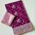 purple sequin embroidery cut lace fitting viscos khaddi creap georgette saree