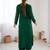Elegant dark green georgette kurta set with floral embroidery and stylish balloon pants
