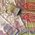 cream-parrot green printed pasmina print with dori fitting silk jaqurad saree