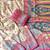 cream-pink printed pasmina print with dori fitting silk jaqurad saree