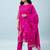 Floral printed cotton silk round neck kurta trouser & dupatta set