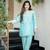 Women's Gorgeous Embroidery Work Simmer Silk Fabric Straight Kurta Pant