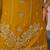 Mustard yellow embroidered kurta palazzo set with dupatta for women