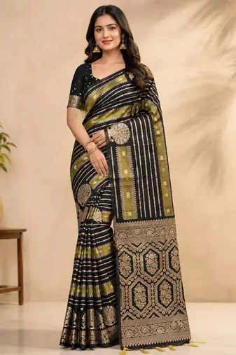 black jaqurad dubbling zari and beautiful peacock butti with lining design georgette saree