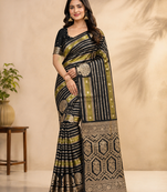 black jaqurad dubbling zari and beautiful peacock butti with lining design georgette saree