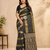 black jaqurad dubbling zari and beautiful peacock butti with lining design georgette saree
