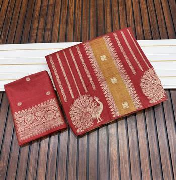 maroon jaqurad dubbling zari and beautiful peacock butti with lining design georgette saree 3