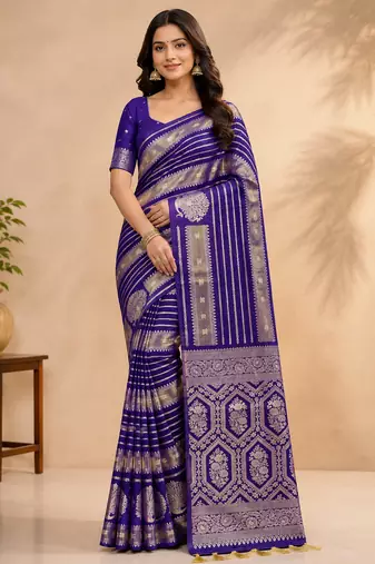 purple jaqurad dubbling zari and beautiful peacock butti with lining design georgette saree