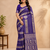 purple jaqurad dubbling zari and beautiful peacock butti with lining design georgette saree
