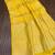 yellow jaqurad dubbling zari and beautiful peacock butti with lining design georgette saree