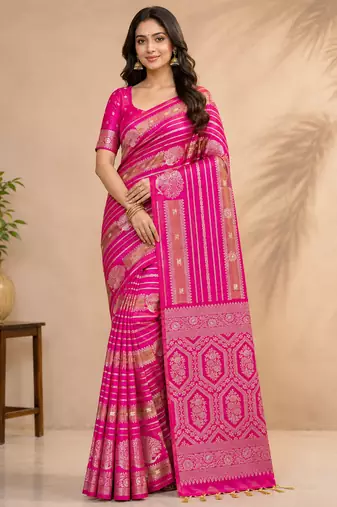 pink jaqurad dubbling zari and beautiful peacock butti with lining design georgette saree