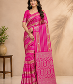 pink jaqurad dubbling zari and beautiful peacock butti with lining design georgette saree