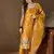 Floral printed silk blend round neck kurta trouser & dupatta set