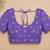 lavender shimmer chiffon plain embroidred border saree