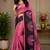 pink chanderi cotton tree mofis printed ready made saree