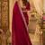 maroon shimmer chiffon plain embroidred border saree