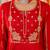 Women's Gorgeous Embroidery Work Chanderi Sik Fabric Flared Kurta Pant and Dupatta Set