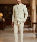 Pastel pista color jodhpuri for men | premium designer bandhgala ethnic wear