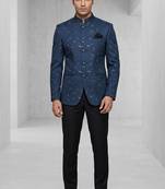 Blue color jodhpuri for men | premium designer bandhgala ethnic wear