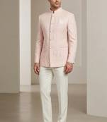Light pink jodhpuri for men | premium designer bandhgala ethnic wear
