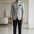 Gray color self weaving jodhpuri for men | premium designer bandhgala ethnic wear