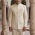 Beige color golden jari weaving jodhpuri for men | premium designer bandhgala ethnic wear