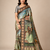 Black Color Dharmavaram Big Figure Weaving Printing Type Printed Jaqurad Saree