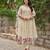 Women's Gorgeous Thread Work Chanderi Sik Fabric Flared Anarkali Pant and Dupatta Set