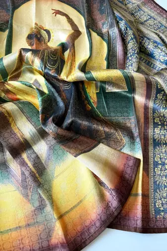 wine dharmavaram big figure printing type printed jaqurad saree