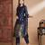 Floral printed cotton silk round neck kurta trouser & dupatta set