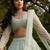 Mint Green Butterfly Soft Net Lehenga Choli 