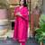 Women's Gorgeous Embroidery Work Chanderi Sik Fabric Flared Kurta Pant and Dupatta Set