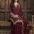 Red georgette party wear embroidery  suit set