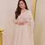 Women's Gorgeous Embroidery Work Chanderi Sik Fabric Flared Anarkali Pant and Dupatta Set