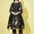 Floral printed cotton silk round neck kurta trouser & dupatta set
