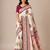 white embroidery flower border with minakari jaqurad rajwada pasmina silk saree